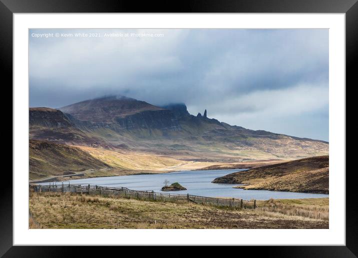 Skye view with Old Man of Storr Framed Mounted Print by Kevin White