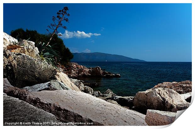 Agia Efimia, Kefalonia, Greece. Canvases & Prints Print by Keith Towers Canvases & Prints