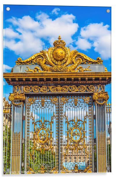 Golden Gate Court of Appeals Palace of Justice Paris France Acrylic by William Perry