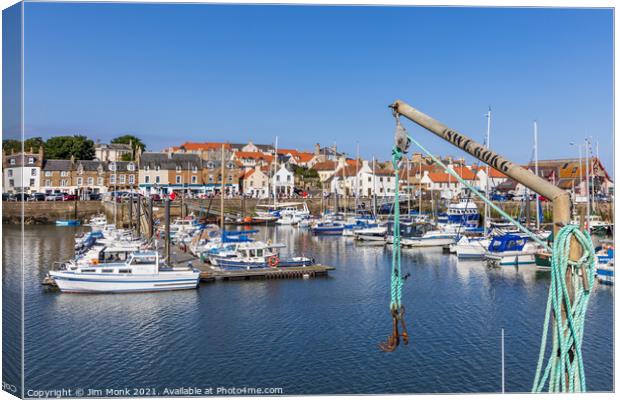 Anstruther Harbour Canvas Print by Jim Monk