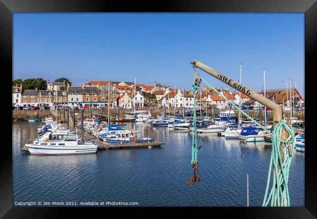 Anstruther Harbour Framed Print by Jim Monk
