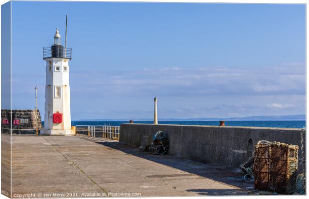 Anstruther Lighthouse, Fife Canvas Print by Jim Monk