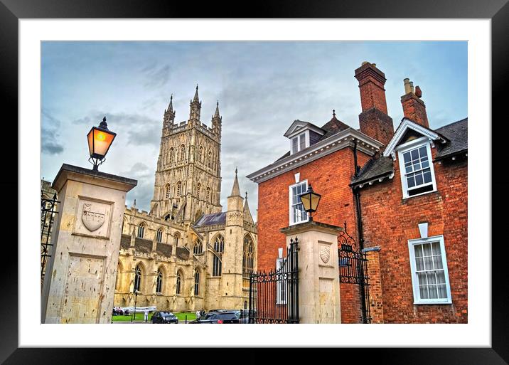 Entrance to Gloucester Cathedral Framed Mounted Print by Darren Galpin