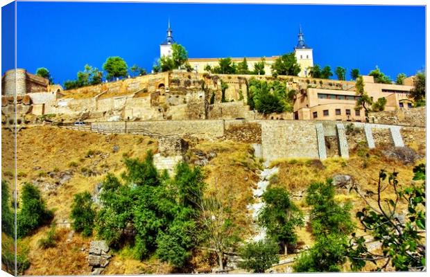 Landscapes of Toledo. Mixture of city and land scapes Canvas Print by Jose Manuel Espigares Garc