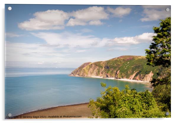 Majestic North Devon Coastline Acrylic by Jeremy Sage