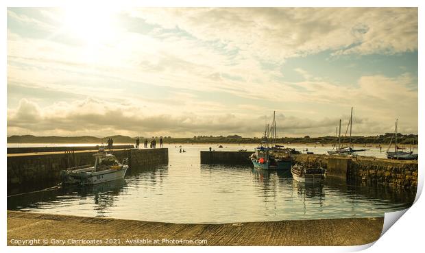 Beadnell in Summer Print by Gary Clarricoates