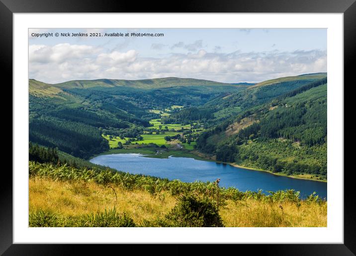 The Talybont Valley Brecon Beacons Summer Framed Mounted Print by Nick Jenkins