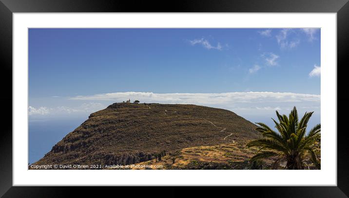 La Gomera views Framed Mounted Print by David O'Brien