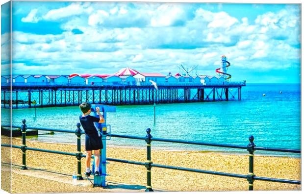 I Spy At Herne Bay Canvas Print by Alison Chambers