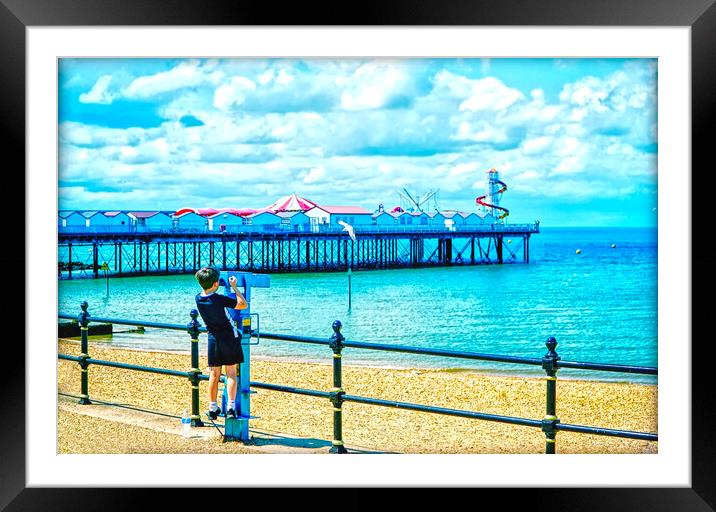 I Spy At Herne Bay Framed Mounted Print by Alison Chambers