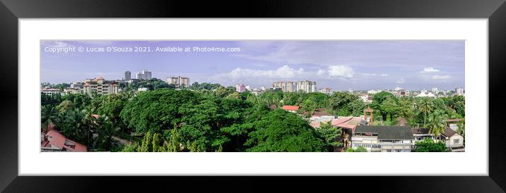Mangalore City Framed Mounted Print by Lucas D'Souza