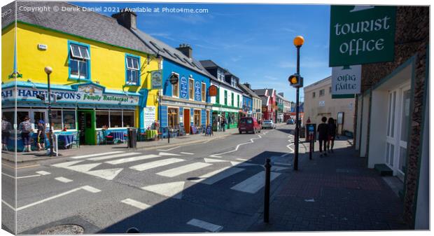 Dingle Town, County Kerry Canvas Print by Derek Daniel