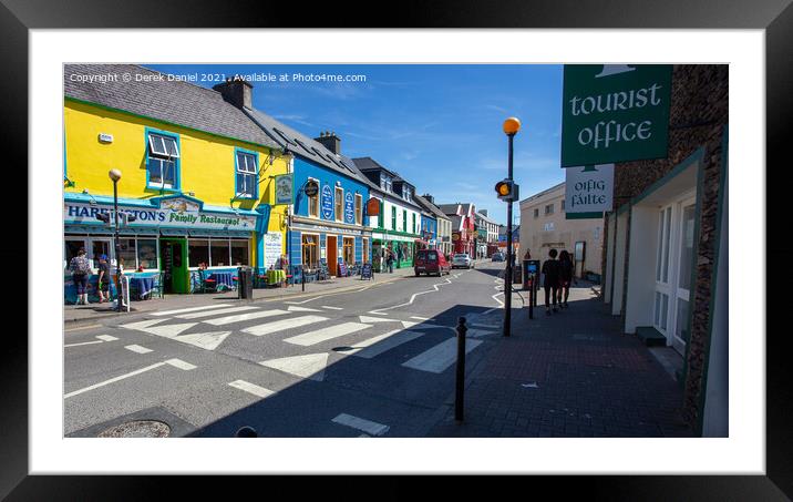 Dingle Town, County Kerry Framed Mounted Print by Derek Daniel