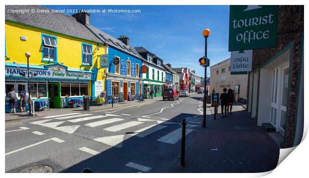 Dingle Town, County Kerry Print by Derek Daniel