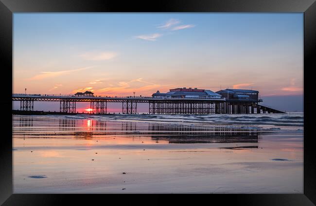 Cromer Pier at sunset Framed Print by Jason Wells