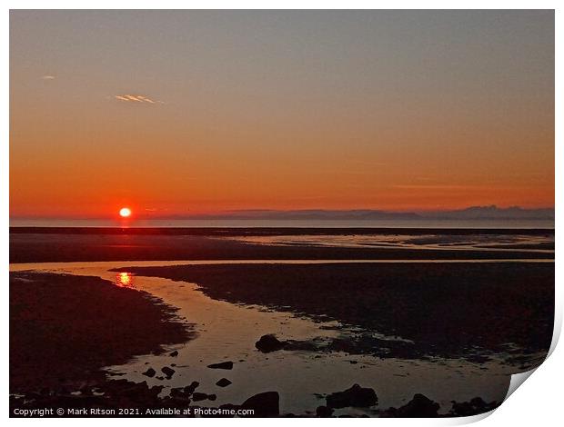 August Solway Sunset  Print by Mark Ritson