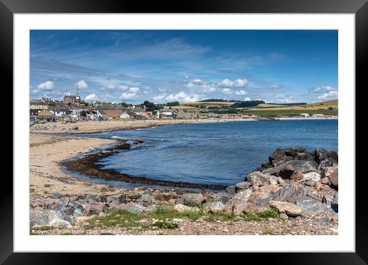 Stonehaven Bay, Aberdeenshire Framed Mounted Print by Jim Monk
