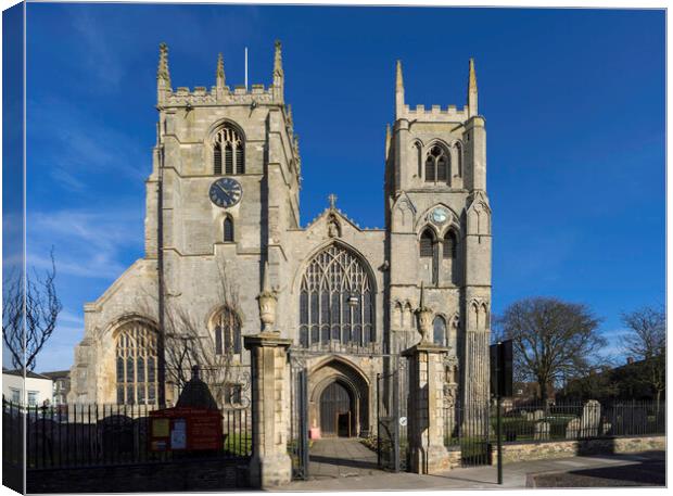 King’s Lynn Minster (formerly St Margaret’s Church Canvas Print by Andrew Sharpe