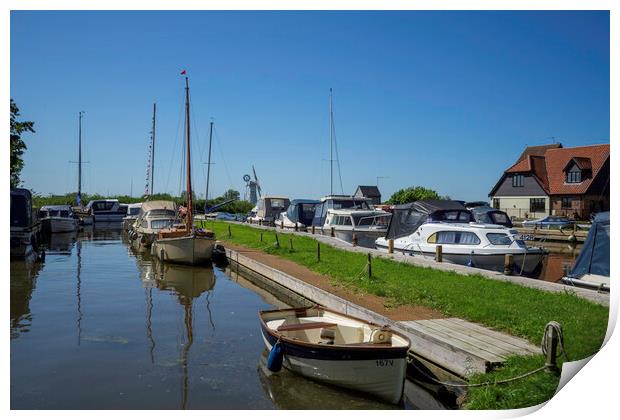 Thurne dyke  Print by Andrew Sharpe