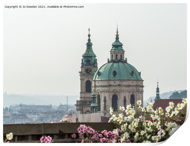 View from Prague Castle Print by Jo Sowden