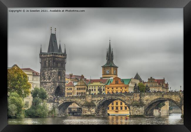 Prague Cityscape Framed Print by Jo Sowden
