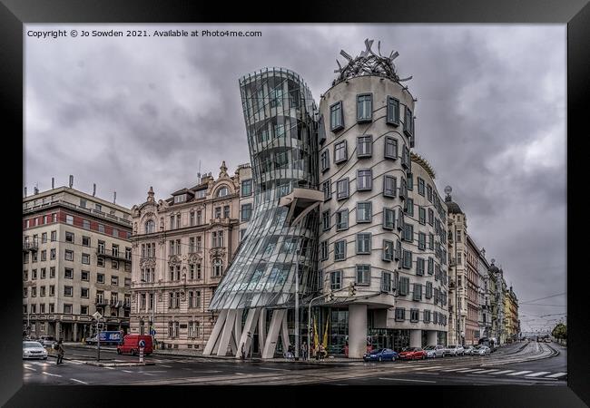 The Dancing House, Prague Framed Print by Jo Sowden