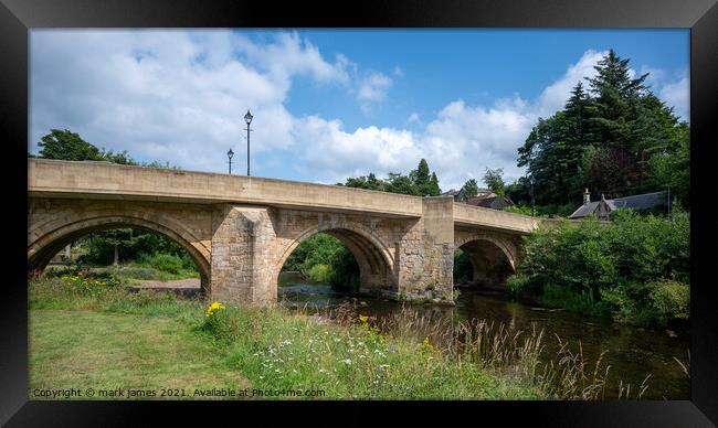 Rothbury Bridge Framed Print by mark james