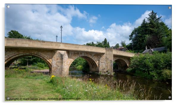 Rothbury Bridge Acrylic by mark james
