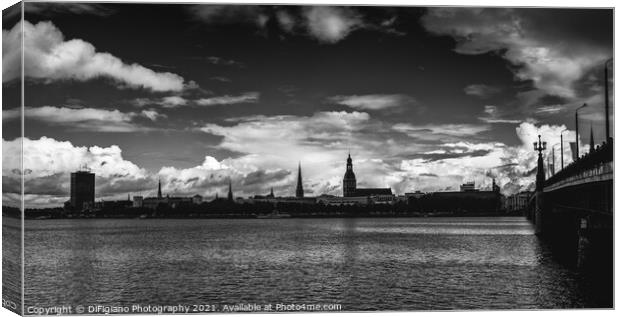 Riga Cityscape Canvas Print by DiFigiano Photography