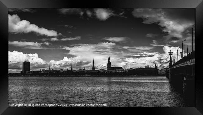Riga Cityscape Framed Print by DiFigiano Photography