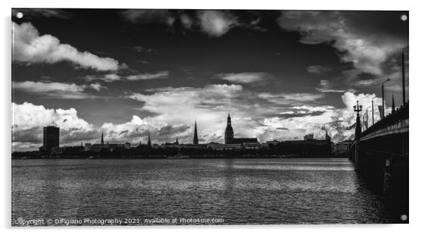 Riga Cityscape Acrylic by DiFigiano Photography