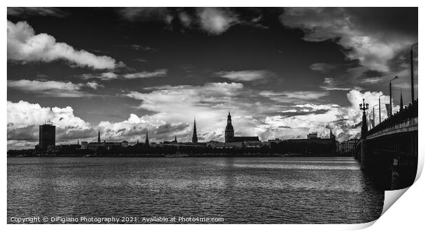 Riga Cityscape Print by DiFigiano Photography