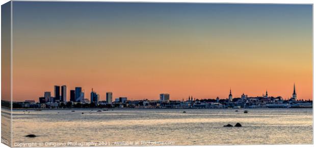 Tallinn Skyline Canvas Print by DiFigiano Photography
