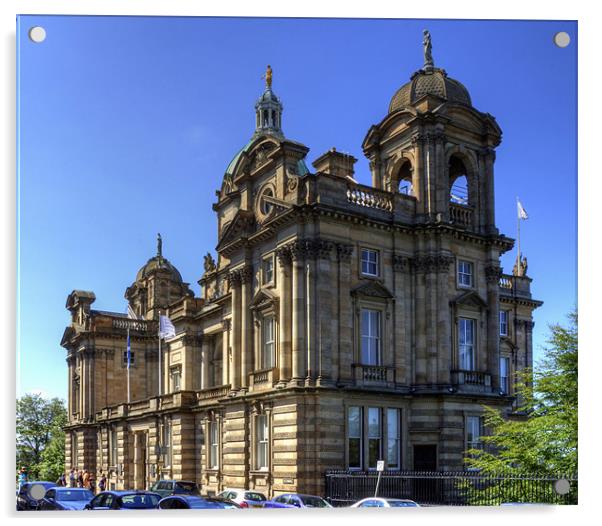 Bank of Scotland Building Acrylic by Tom Gomez