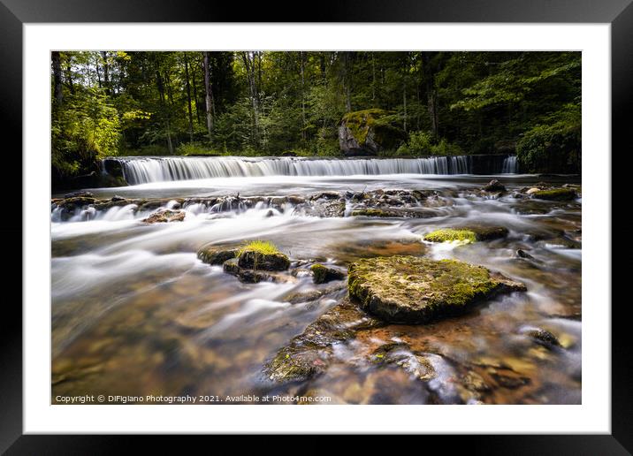 Nommeveski Falls Framed Mounted Print by DiFigiano Photography