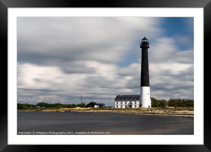 Sorve Lighthouse Framed Mounted Print by DiFigiano Photography