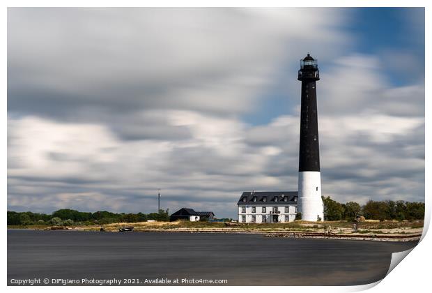Sorve Lighthouse Print by DiFigiano Photography