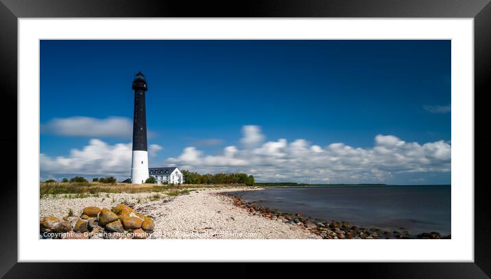 Sorve Lighthouse Panorama Framed Mounted Print by DiFigiano Photography