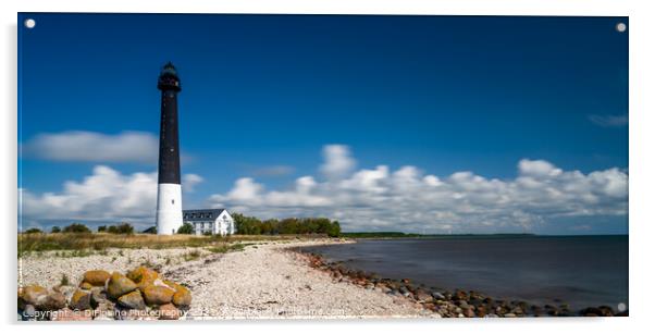 Sorve Lighthouse Panorama Acrylic by DiFigiano Photography