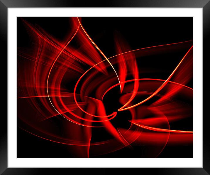 yellow and red abstract Framed Mounted Print by Northeast Images