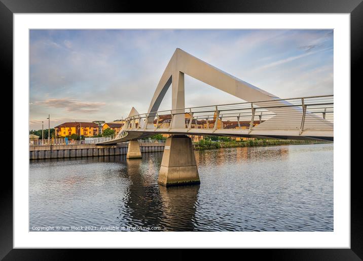 The Squiggly Bridge, Glasgow Framed Mounted Print by Jim Monk