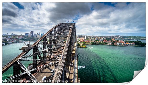 Sydney Harbour Bridge Print by Brett Gasser