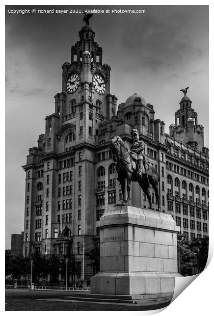 Iconic Liverpool A Classic Masterpiece Print by richard sayer