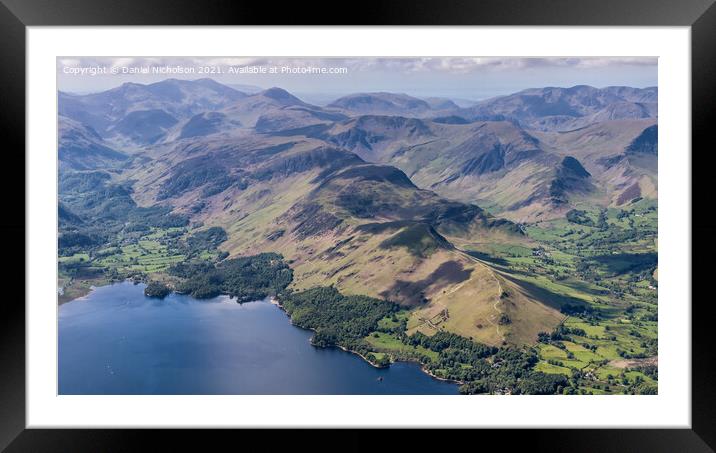 The Lake District Framed Mounted Print by Daniel Nicholson