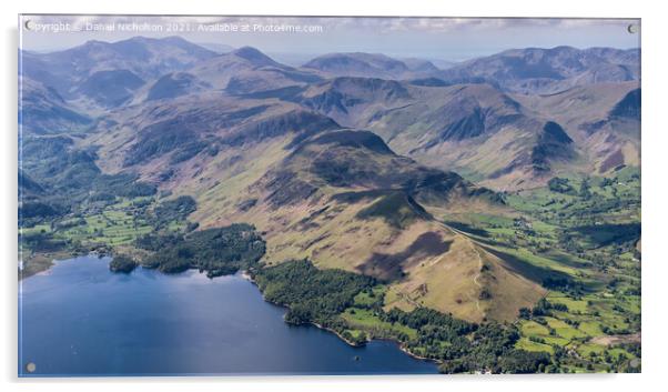 The Lake District Acrylic by Daniel Nicholson