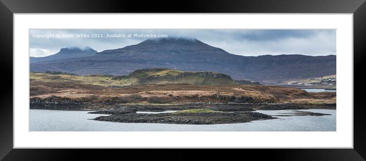 Seal colony panorama near Dunvegan Framed Mounted Print by Kevin White
