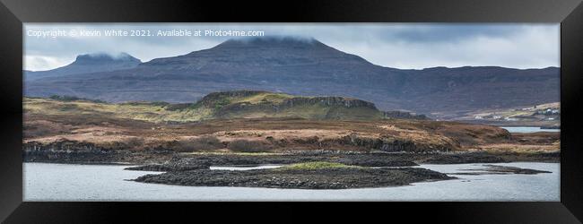 Seal colony panorama near Dunvegan Framed Print by Kevin White