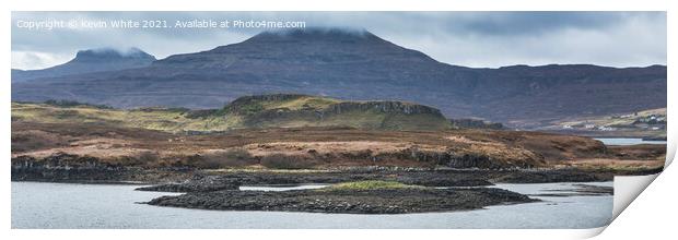 Seal colony panorama near Dunvegan Print by Kevin White
