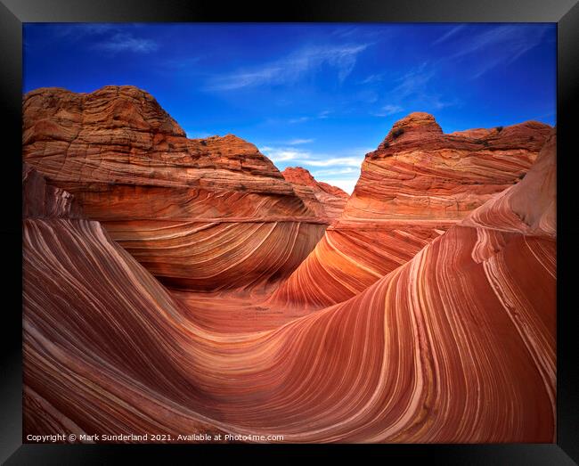 The Wave at Coyote Buttes Framed Print by Mark Sunderland