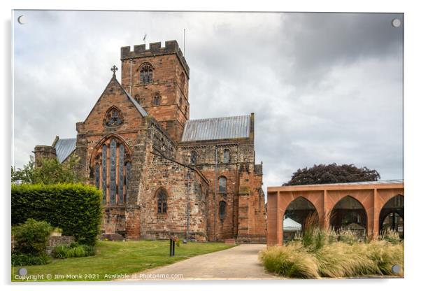 Carlisle Cathedral Acrylic by Jim Monk